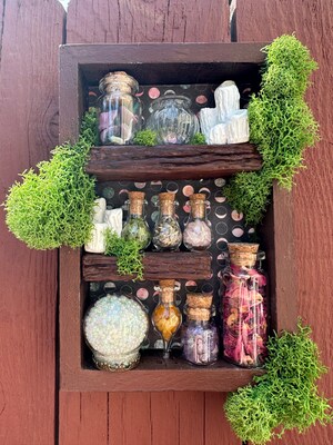 Unique Confidence and Protection Apothecary Shadow Box - image1